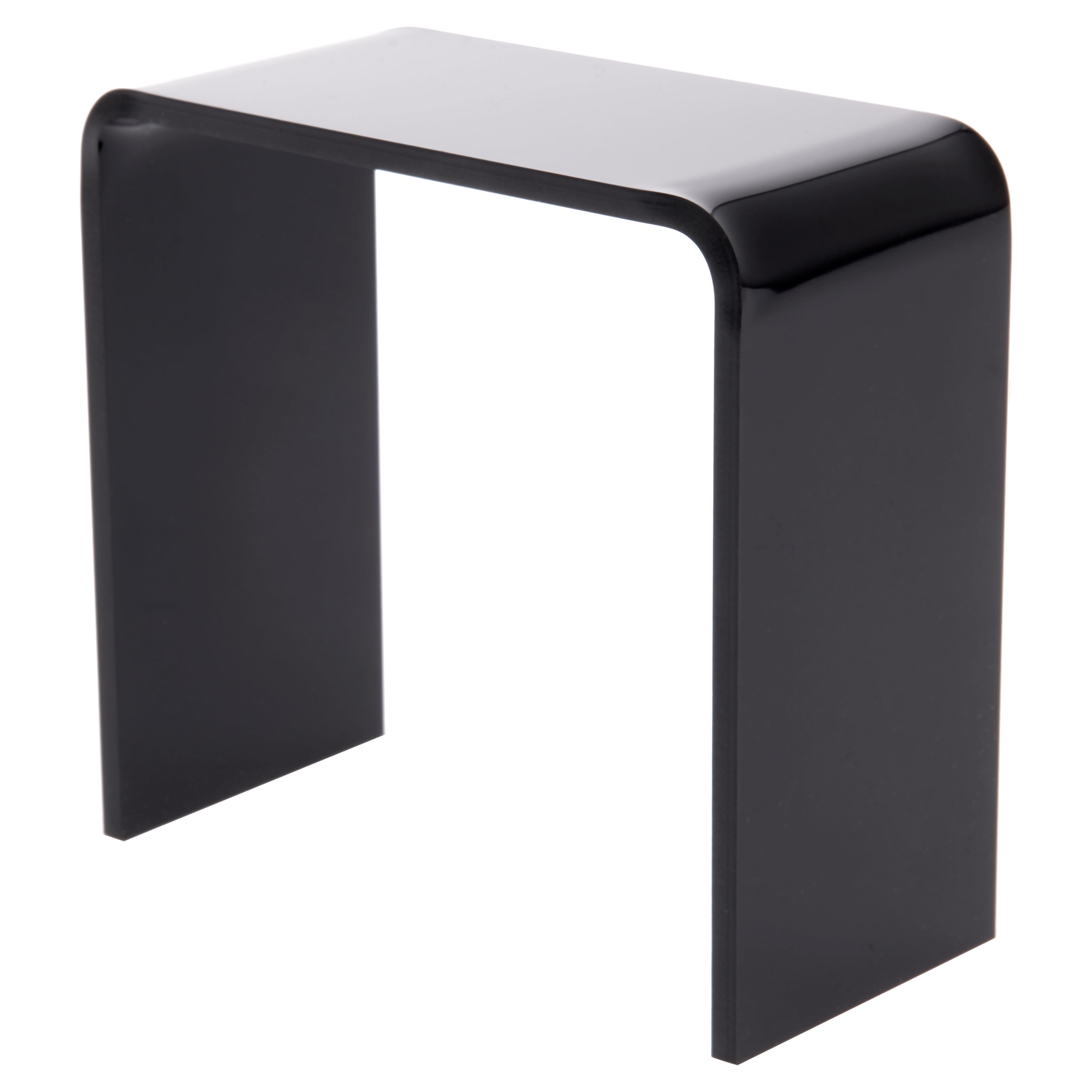 Black Acrylic Vertical Display Riser, 3" H x 3" W x 1.5" D