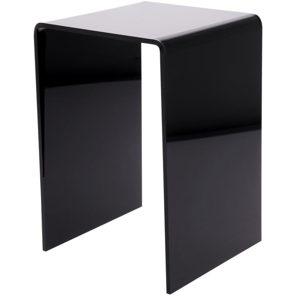 Plymor Black Acrylic Vertical Square Display Riser, 10.5" H x 7" W x 7" D (1/4" thick)