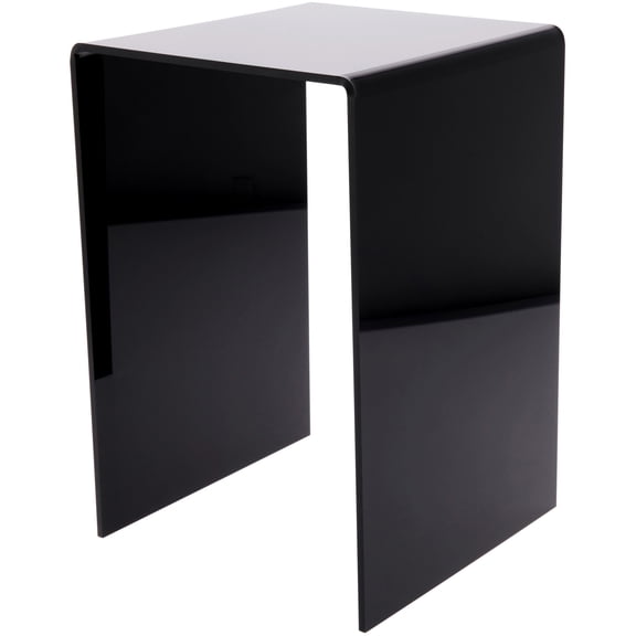 Plymor Black Acrylic Vertical Square Display Riser, 13.5" H x 9" W x 9" D (1/4" thick)