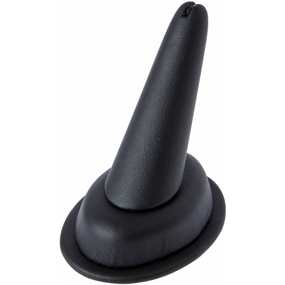 Plymor Black Faux Leather Ring Finger Display, Single on Oval Base, 1.75" W x 2.5" D x 2.75" H (Pack of 6)