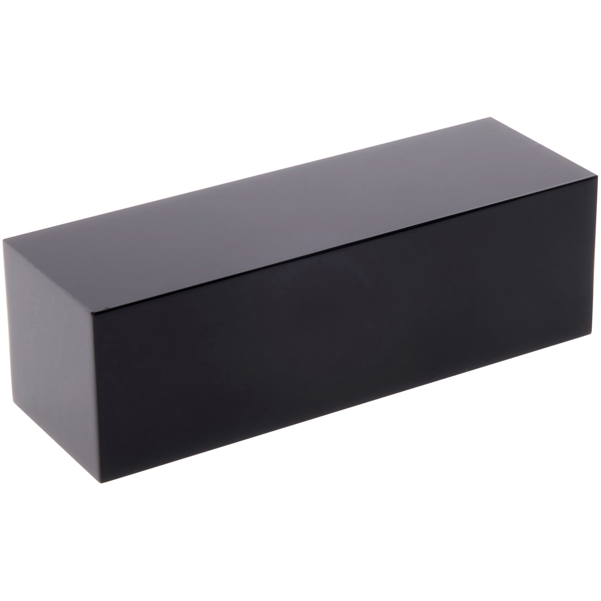 Plymor Black Polished Acrylic Rectangular Display Block, 1