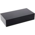 thumbnail image 1 of Plymor Black Polished Acrylic Rectangular Display Block, 1" H x 2" W x 4" D, Pack of 3, 1 of 1