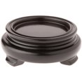 thumbnail image 1 of Plymor Black Round Wood Veneer Footed Display Base, 2.75" W x 2.75" D x 1" H (1.875" Display Diameter), 1 of 1