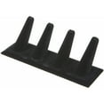 thumbnail image 1 of Plymor Black Velvet Ring Finger Display, Four on Rectangular Base, 6" W x 2.125" D x 2.5" H (Pack of 12), 1 of 2