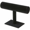 thumbnail image 1 of Plymor Black Velvet T-Bar Bracelet Display Stand, 7.25" W x 5" H, 1 of 2