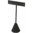 thumbnail image 1 of Plymor Black Velvet "T" Style, Single Pair Earring Display Stand, 2.5" W x 1.25" D x 4.5" H (Pack of 2), 1 of 2