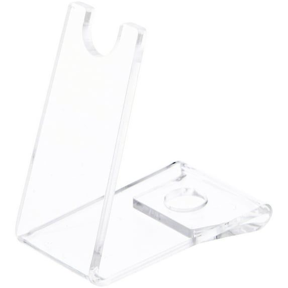 Plymor Clear Acrylic 1 Closed Pen or Pencil Display Holder, 2.5" H x 1.5" W x 2.5" D