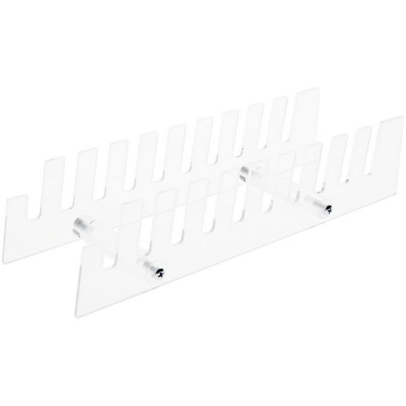 Plymor Clear Acrylic 10 Item Display Rack for Agate Slices, 2.5" H x 3.625" W x 11" D (3 Pack)