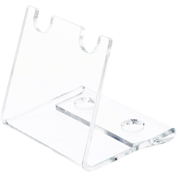 Plymor Clear Acrylic 2 Closed Pen or Pencil Display Holder, 2.5" H x 3" W x 2.5" D (12 Pack)