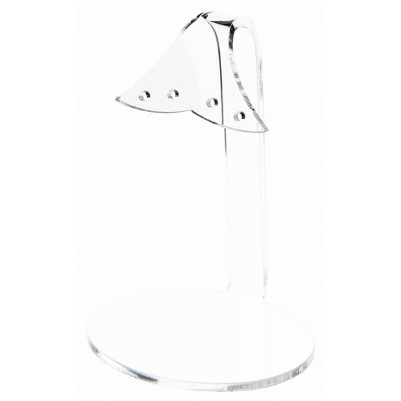 Plymor Clear Acrylic 2 Pair Hanging Earring Display Stand, 2.75" W x 2.25" D x 4" H (6 Pack)