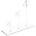 thumbnail image 1 of Plymor Clear Acrylic 3 Curved Bridge Display Risers for Eyeglass Frames, 7" H x 3" W x 9" D, 1 of 3