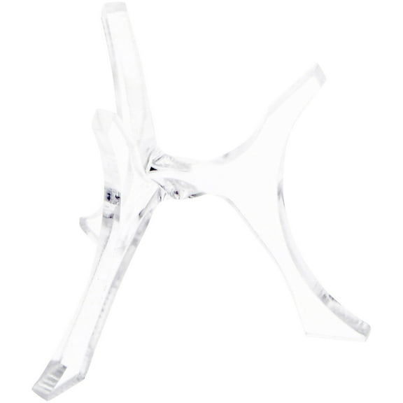 Plymor Clear Acrylic 3-Leg Tri-Pod Display Riser, Holds Egg or Sphere, 1.25" H x 1.25" W x 1.25" D (6 Pack)