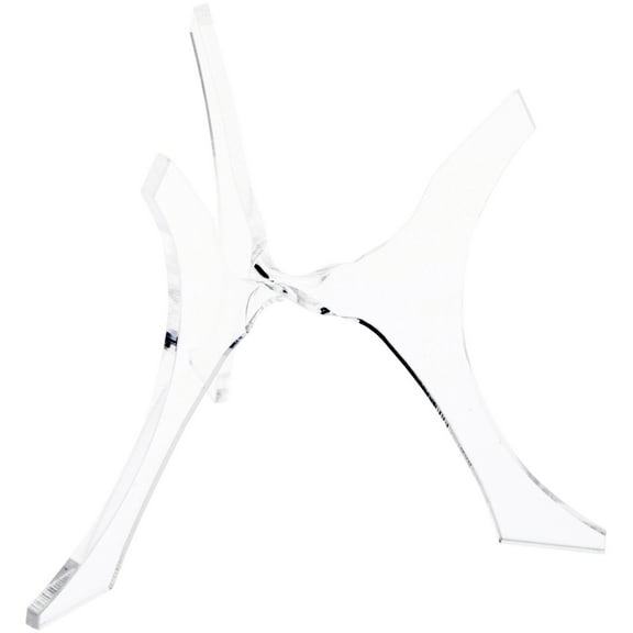 Plymor Clear Acrylic 3-Leg Tri-Pod Display Riser, Holds Egg or Sphere, 3.375" H x 3" W x 3" D (6 Pack)