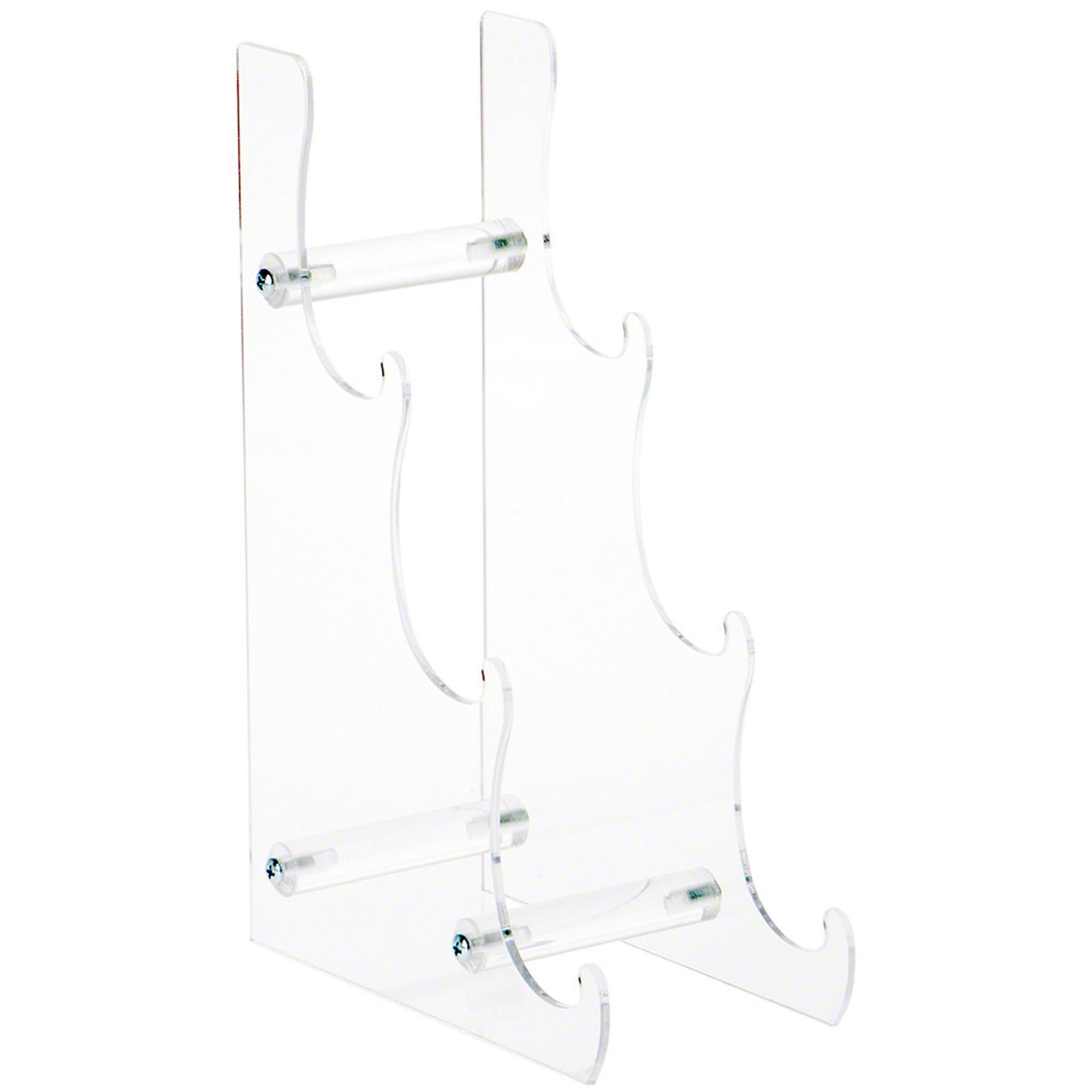 Plymor Clear Acrylic 3-Tier Display Easel, 10.5" H x 3.5" W x 6.75" D (For 6" - 7.5" Plates)