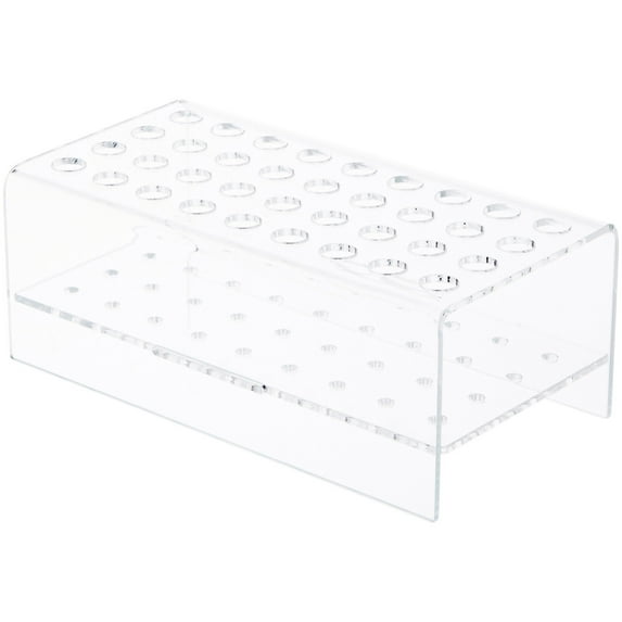 Plymor Clear Acrylic 36 Pen Display Holder Stand, 3.125" H x 8.25" W x 4.25" D (3 Pack)