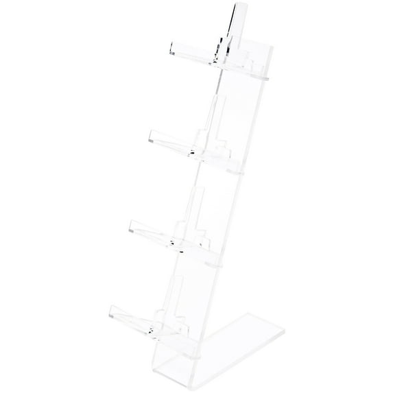Plymor Clear Acrylic 4 Frame Rests Display Risers for Eyeglasses, 11.5" H x 3.5" W x 5.25" D (6 Pack)