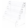 thumbnail image 1 of Plymor Clear Acrylic 4-Level Forward-Tilt Card Display Rack, 24.375" W x 11.875" D x 20.875" H, 1 of 1