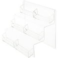 thumbnail image 1 of Plymor Clear Acrylic 6-Pocket Business Card Display Stairs, 6.75" H x 8.25" W x 4.75" D (2 Pack), 1 of 1