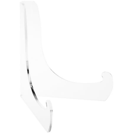 Plymor Clear Acrylic 60-Degree Angle Easel With Deep Support Ledges, 9" H x 9" W x 7.25" D