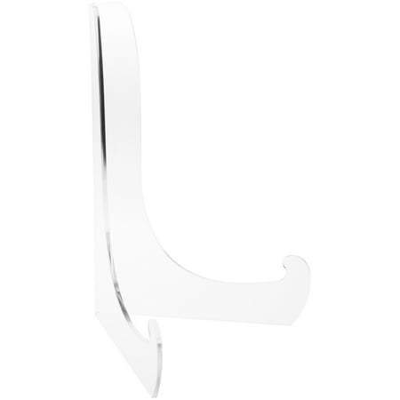 Plymor Clear Acrylic 60-Degree Angle Easel With Shallow Support Ledges, 15" H x 10.75" W x 9" D