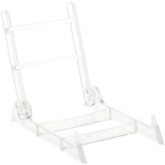 Plymor Clear Acrylic Adjustable Display Easel, 2.375" W x 3.5" D x 3" H (3 Pack)