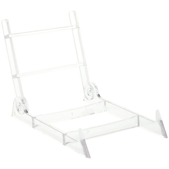 Plymor Clear Acrylic Adjustable Display Easel, 3.25" W x 5" D x 3.5" H (2 Pack)