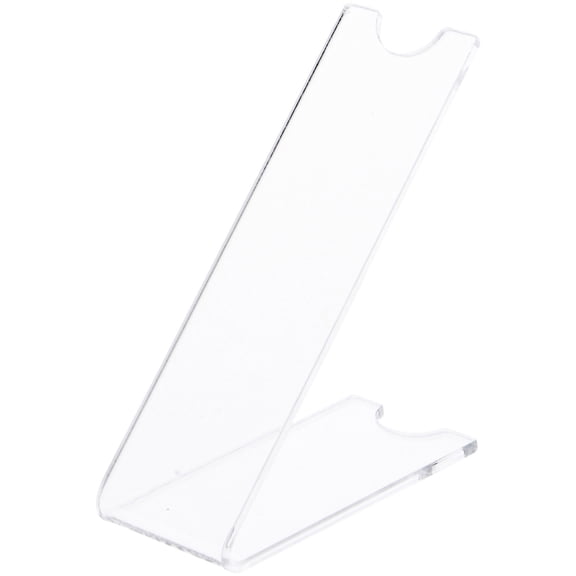 Plymor Clear Acrylic Angled Stiletto High-Heel Shoe Display Riser Stand, 3.5" H x 1.375" W x 3" D (2 Pack)