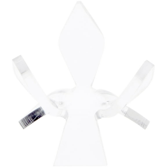 Plymor Clear Acrylic Ball or Sphere Flower Petal Display Holder Stand, 1.375" H x 1.75" W x 1.75" D (12 Pack)