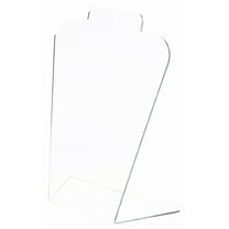 Plymor Clear Acrylic Basic Tall Necklace Display Stand, 8.5" W x 4" D x 11.5" H