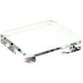 thumbnail image 1 of Plymor Clear Acrylic Beveled Corner-Cut Display Base, 5" W x 5" D x 0.75" H, Pack of 2, 1 of 1