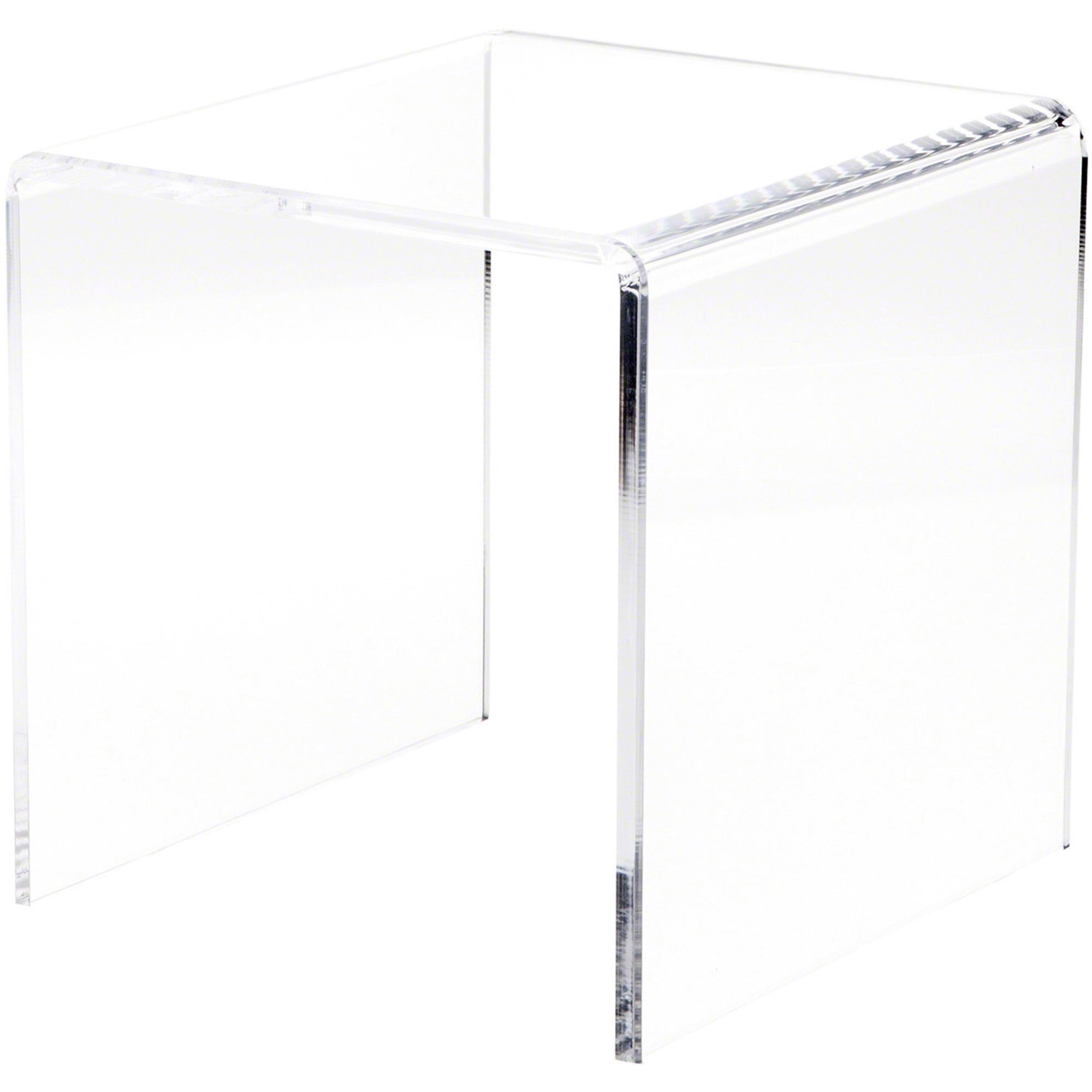 Plymor Clear Acrylic Beveled Square Display Riser, 10
