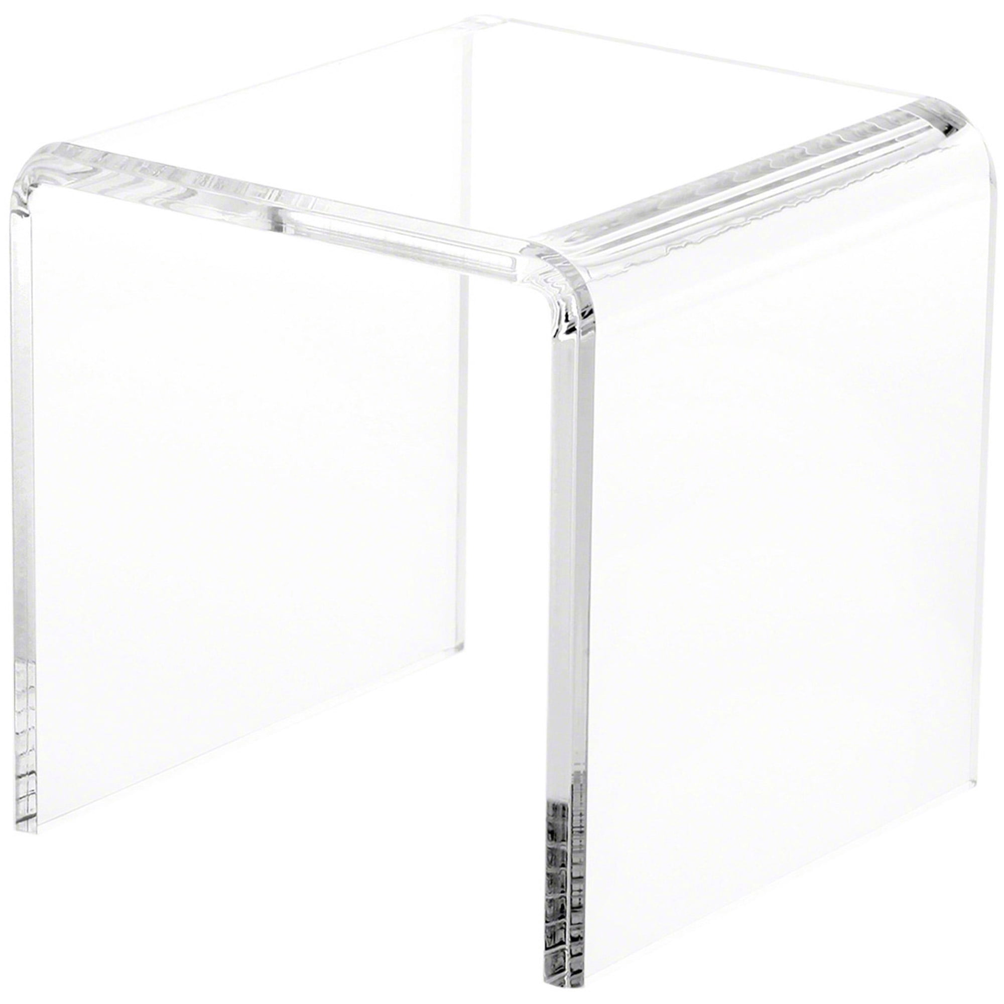 Plymor Clear Acrylic Beveled Square Display Riser, 6