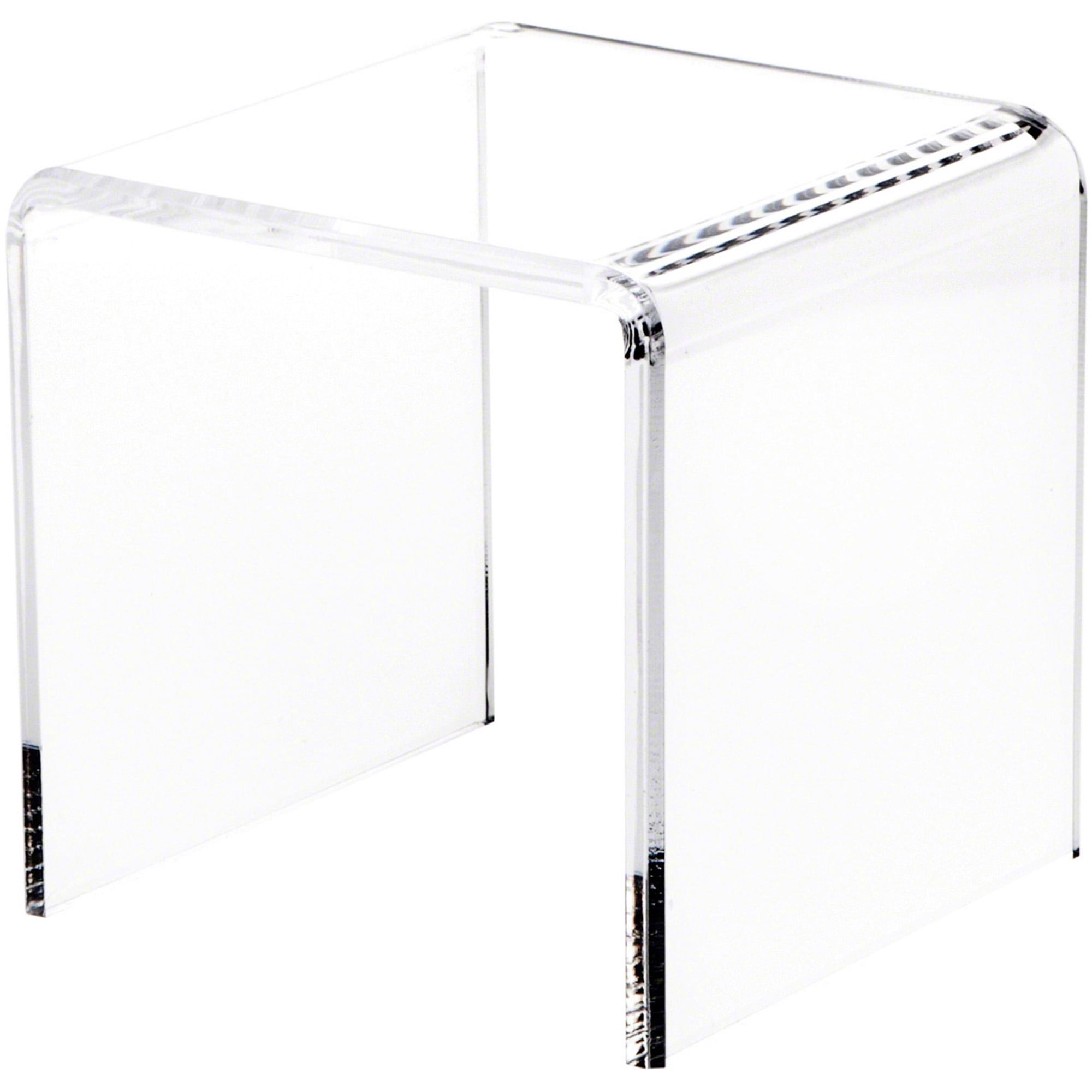 Plymor Clear Acrylic Beveled Square Display Riser, 7