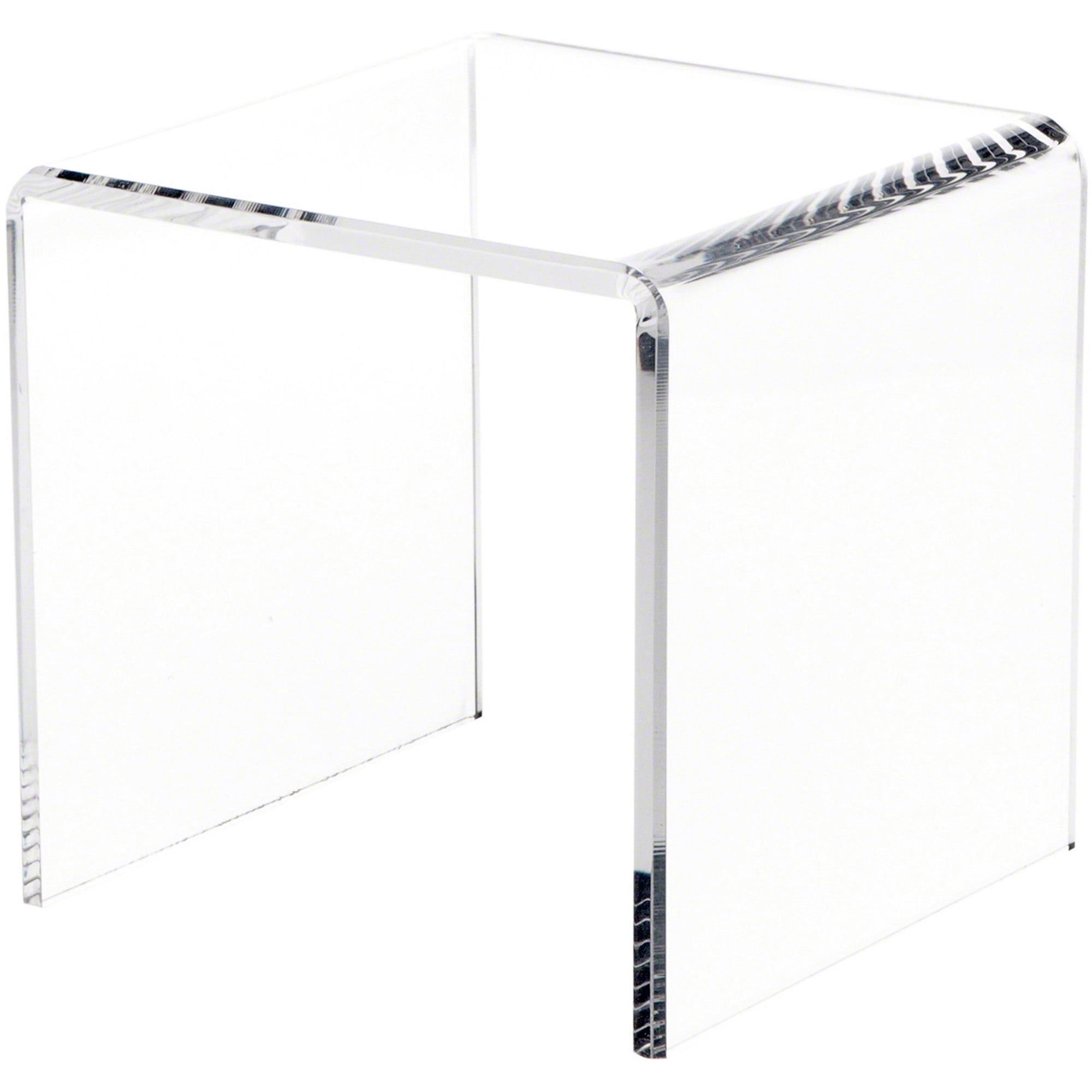 Plymor Clear Acrylic Beveled Square Display Riser, 8