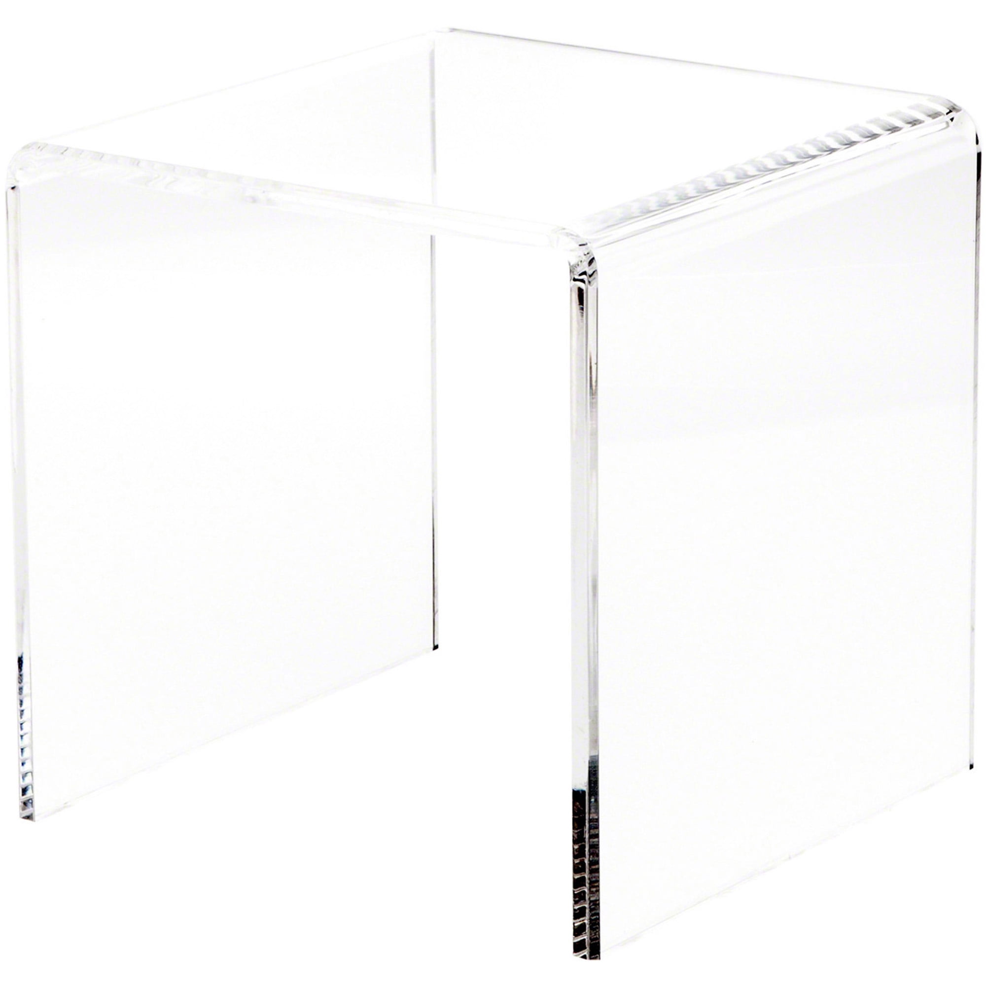 Plymor Clear Acrylic Beveled Square Display Riser, 9