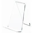 thumbnail image 1 of Plymor Clear Acrylic Book Easel with 1.125" Flat Ledge, 3.625" W x 4.25" D x 4.875" H (2 Pack), 1 of 1