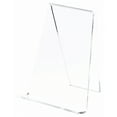 thumbnail image 1 of Plymor Clear Acrylic Book Easel with 1.125" Flat Ledge, 6" W x 5" D x 7.25" H (3 Pack), 1 of 1