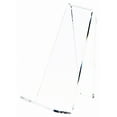 thumbnail image 1 of Plymor Clear Acrylic Book Easel with 1.25" Flat Ledge, 2.375" W x 3.25" D x 4" H (6 Pack), 1 of 1