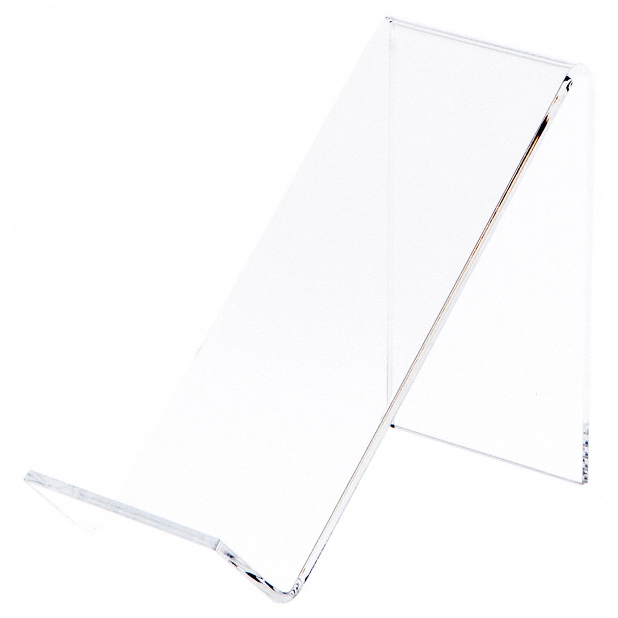 Plymor Clear Acrylic Cell Phone Display Stand / Easel, 2.5" W x 5" D x 4.5" H (2 Pack)