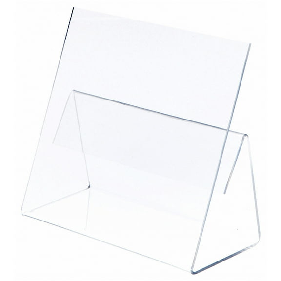 Plymor Clear Acrylic Cookbook Easel with Splatter Shield, 12" W x 5.375" D x 10" H (2 Pack)