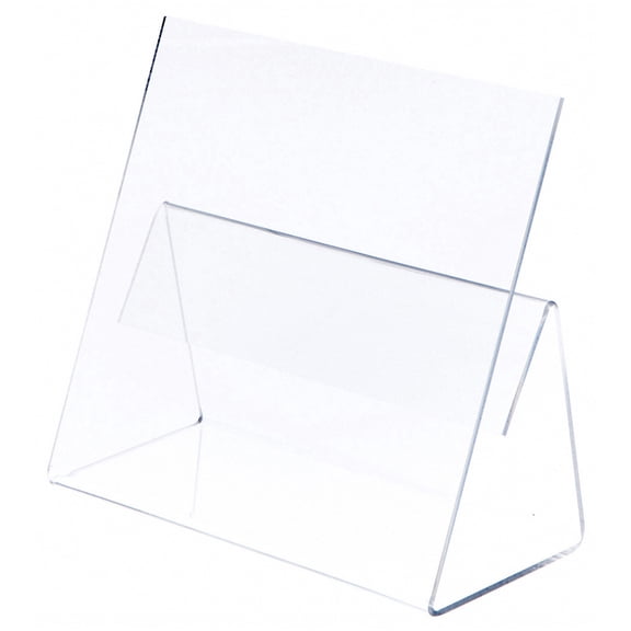 Plymor Clear Acrylic Cookbook Easel with Splatter Shield, 12" W x 5.375" D x 10" H