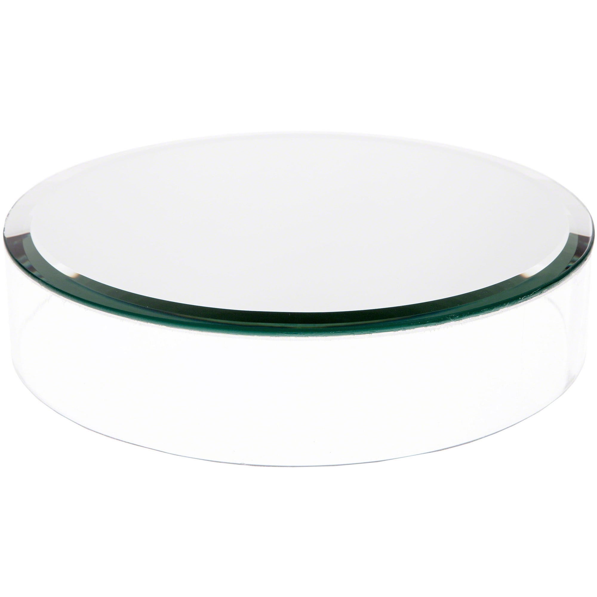 Plymor Clear Acrylic Cylinder Display Riser with Mirror Top, 2