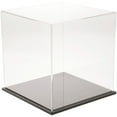thumbnail image 1 of Plymor Clear Acrylic Display Case with Black Base, 11" x 11" x 11", 1 of 1