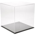thumbnail image 1 of Plymor Clear Acrylic Display Case with Black Base, 13" x 13" x 13", 1 of 1