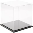 thumbnail image 1 of Plymor Clear Acrylic Display Case with Black Base, 7" x 7" x 7", 1 of 1