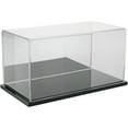 thumbnail image 1 of Plymor Clear Acrylic Display Case with Black Base (Mirror Back), 10" x 5" x 5", 1 of 2