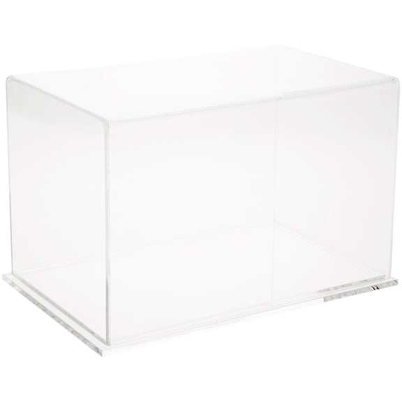 Plymor Clear Acrylic Display Case with Clear Base, 11" x 7" x 7"