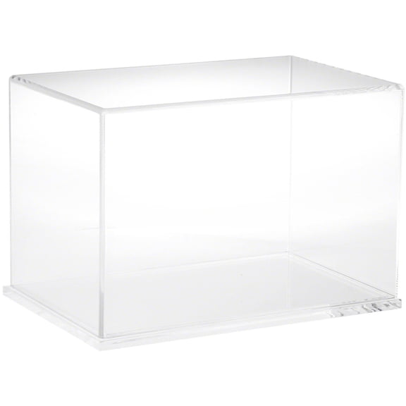 Plymor Clear Acrylic Display Case with Clear Base, 12" W x 8" D x 8" H