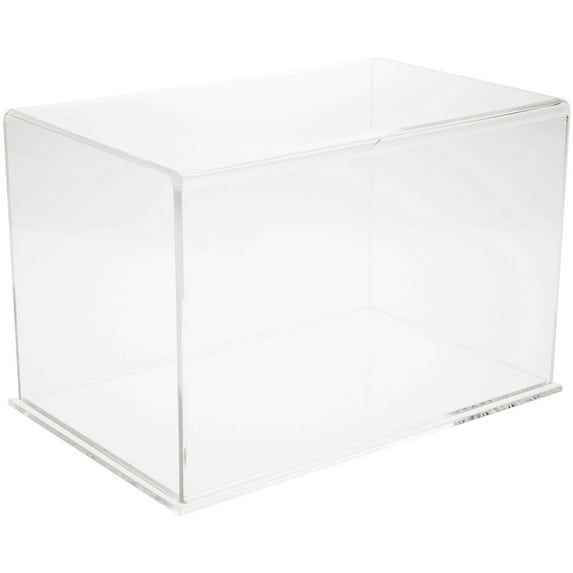 Plymor Clear Acrylic Display Case with Clear Base, 14" x 9" x 9"
