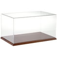 thumbnail image 1 of Plymor Clear Acrylic Display Case with Hardwood Base, 16" W x 10" D x 8" H, 1 of 2